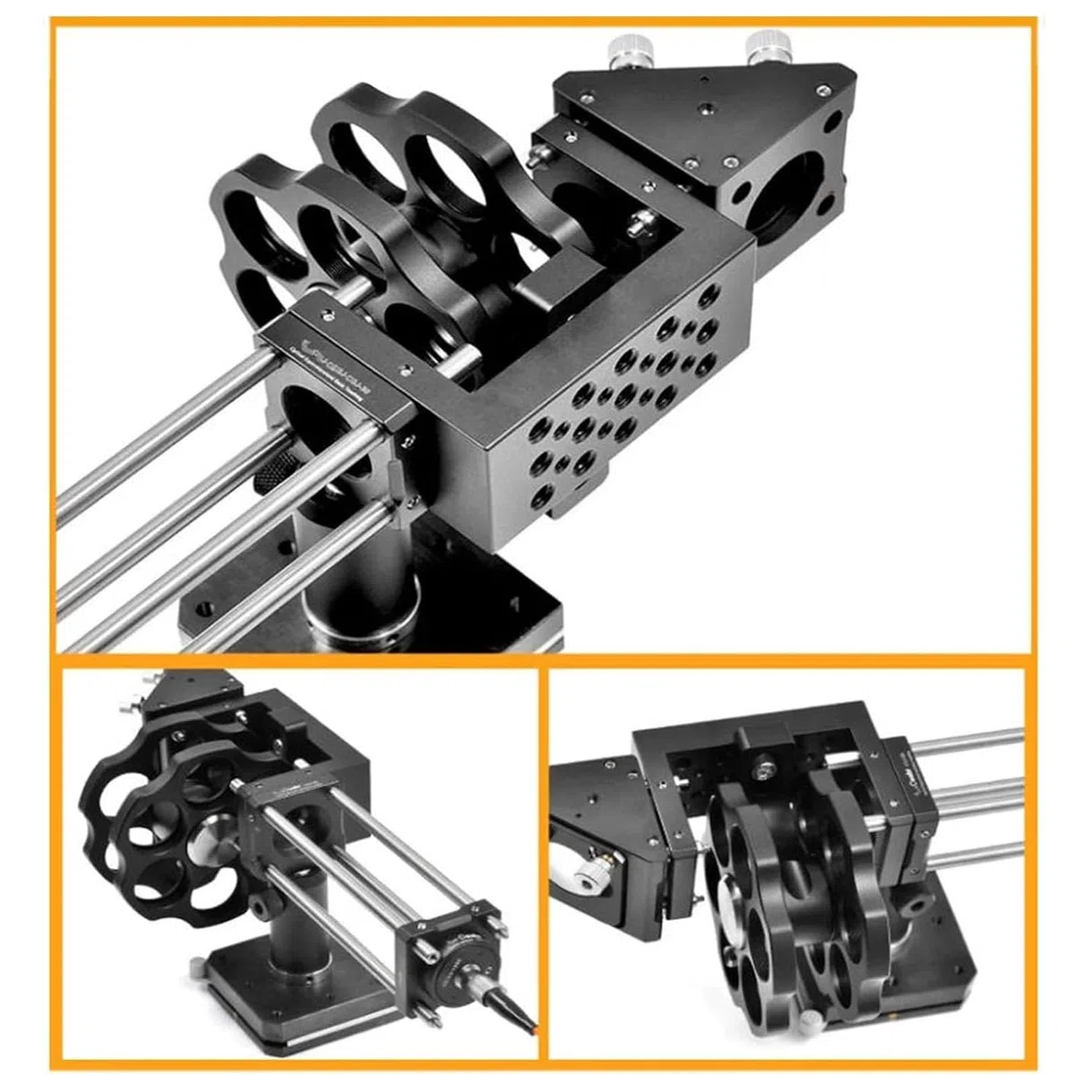Carrusel de filtro de doble rueda, diseño coaxial de 12 posiciones con rosca SM1, aleación de aluminio 7075, capacidad para 12 filtros de 25 mm, para telescopios ópticos