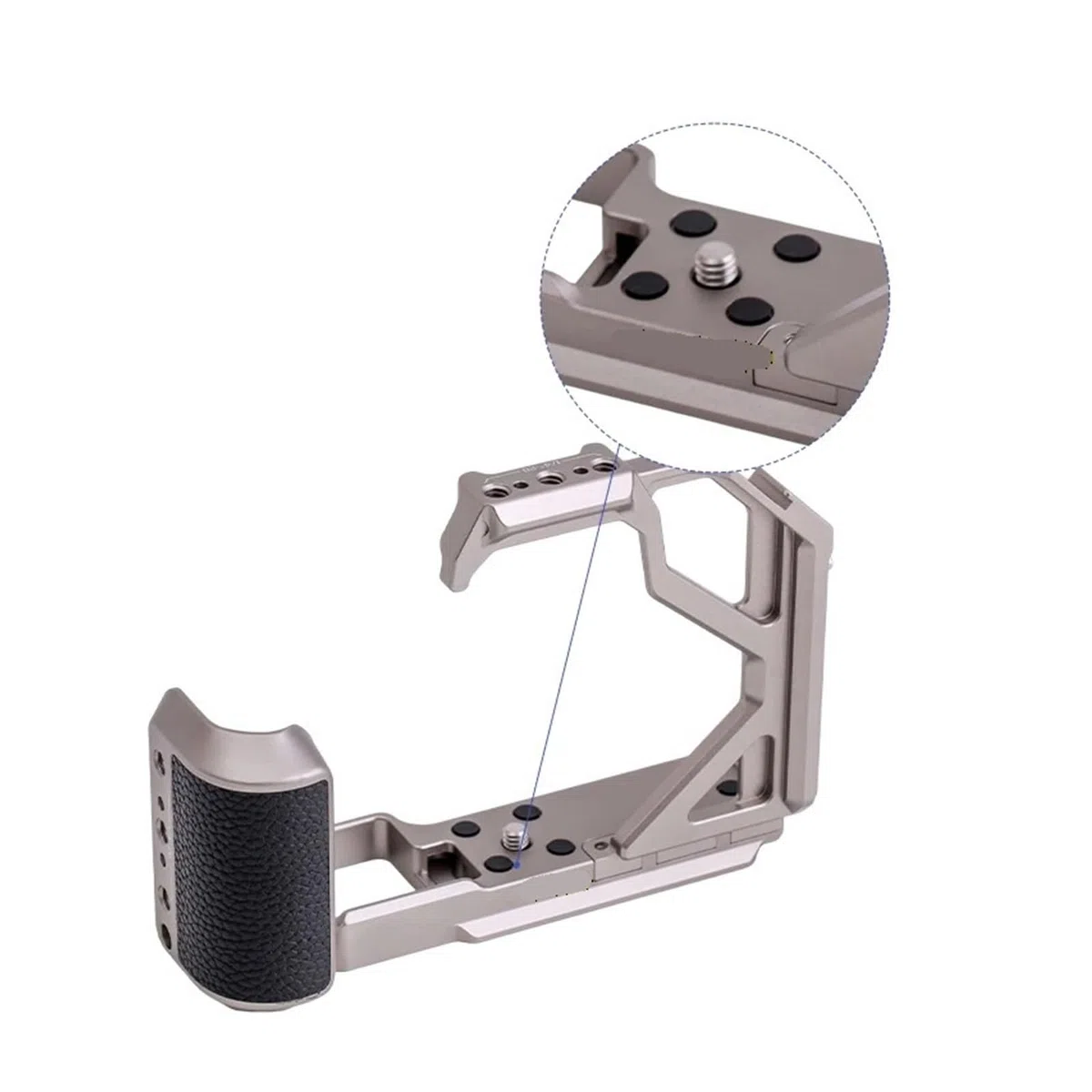 Generico Estabilizador de Jaula for cámara, Compatible con jaulas aleación Aluminio(Titanium)