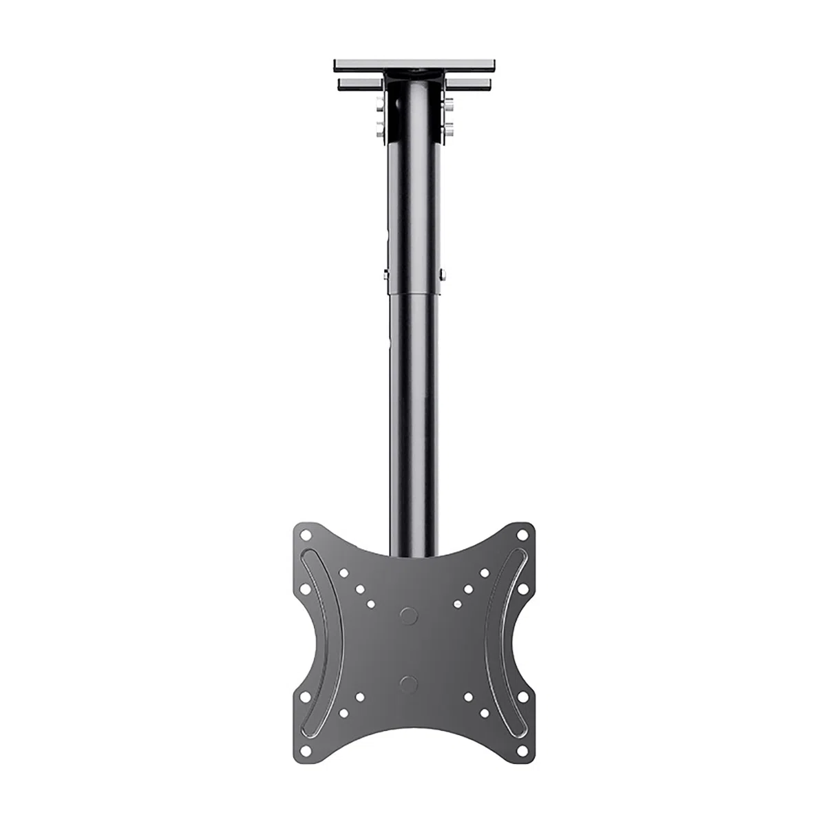 Soporte de techo para TV, altura ajustable, inclinación y soporte giratorio para pantallas planas LED y plasma de 14 a 32 pulgadas