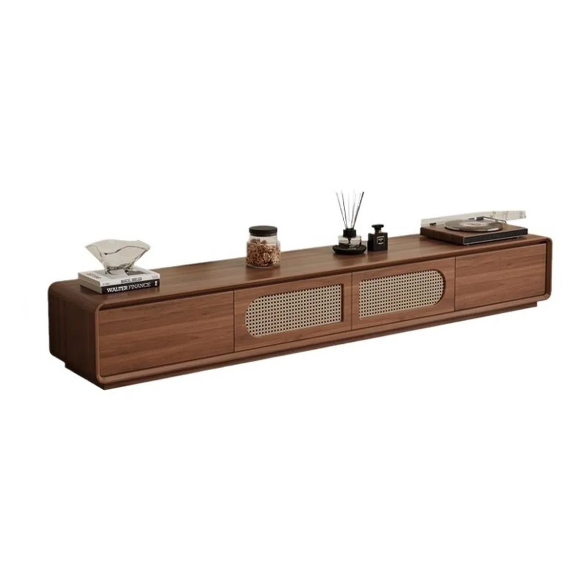 Soporte TV Pared Centro de Entretenimiento Gabinetes Almacenamiento Consola Multimedia Mueble TV pie Mueble de TV con estantes