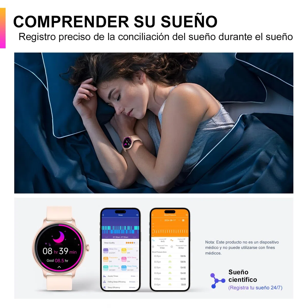 Reloj Inteligente Hombre Mujer, 1.43'' Smartwatch con Llamadas Bluetooth, 130+ Modo Deportivos Pulsera Actividad con Pulsómetro/Monitor de Sueño, Impermeable IP68 Smart Watch para Android/iOS