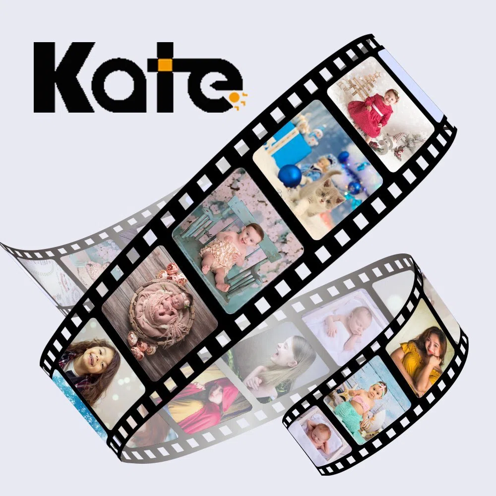 Kate 5x6.5ft(1.5x2m) Albaricoque Rosa Textura Abstracta/Gris Humo Fondo Plegable Fondo de Microfibra de Doble Cara Marco Flexible Fotografía de Fondo Estuche de Transporte Incluido