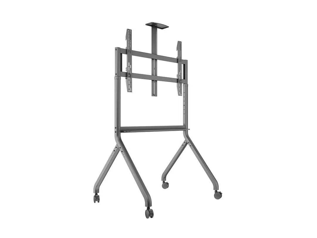 Multibrackets Collaboration 86 Floorstand TV Móvil para Pantallas 55-86” Soporte Profesional con Ruedas Bloqueables, Estante Cámara y Gestión Cables Negro