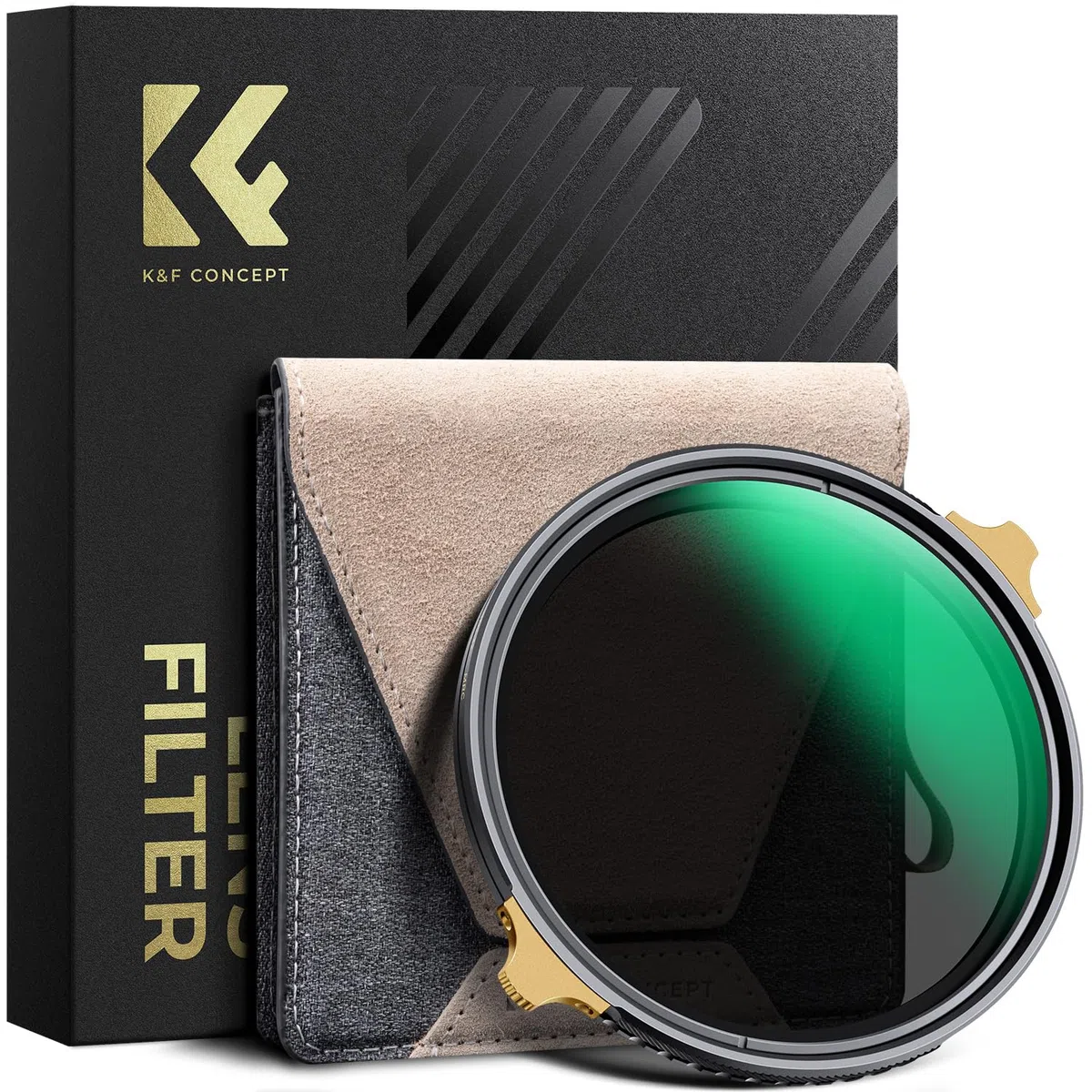 K&F CONCEPT Nano-X Pro 72mm Filtro Variable ND2-32 (1-5 Pasos) Ultradelgado con Marco de Cobre Vidrio Óptico HD con 36 Capas Revestimiento Nano para Objetivo 72mm