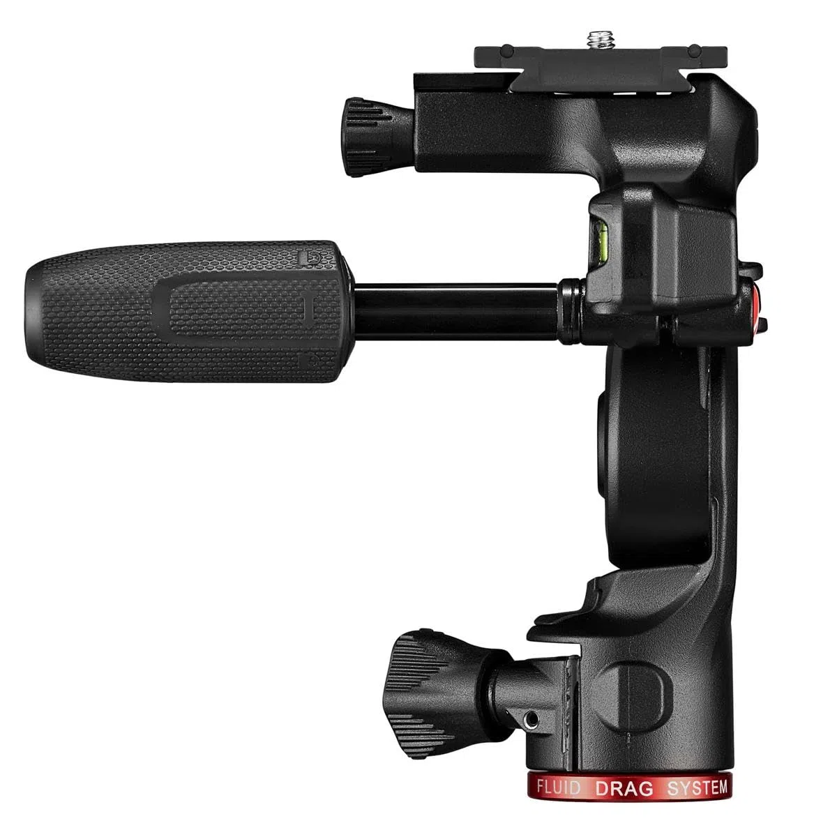 Manfrotto Befree - Cabezal para trípode con cámara de 3 vías, de aluminio, carga útil de 6 kg, para viajes, con asas plegables, sistema de arrastre fluido, para fotografía y vídeo (MH01HY-3WUS), negro