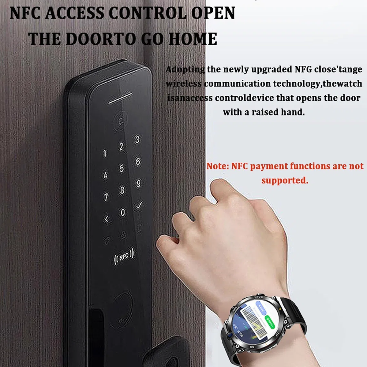 Reloj inteligente con tarjeta SIM 4G con pantalla redonda, cámaras duales, NFC y diseño impermeable para comunicación y fitness