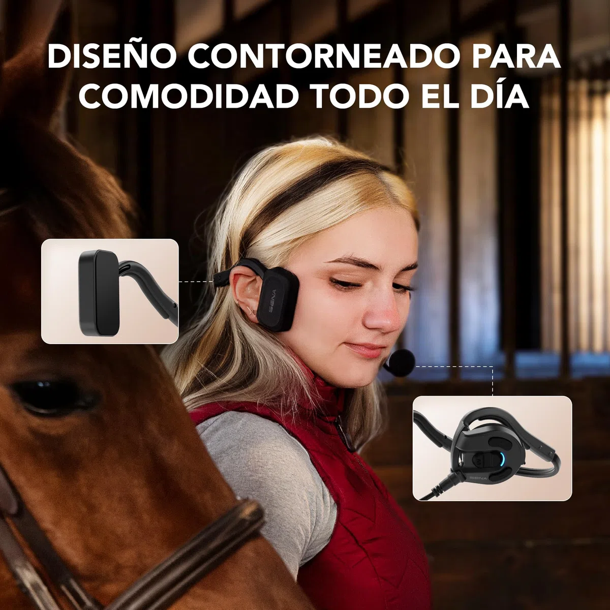 Sena Auricular de Comunicación Expand Mono Multi-Sport Bluetooth/Mesh Intercom para Senderismo, Escalada, Pesca, Caza y más