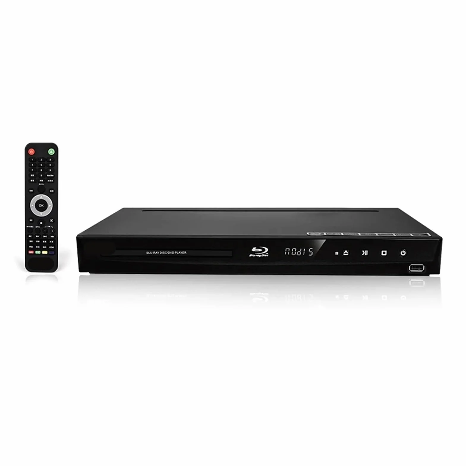 Reproductor de DVD, Reproductor de BLU-Ray G3005 3D Portátil 5.1 Canales Admite Decodificación 1080P HD Área Completa para Smart TV y caravanas