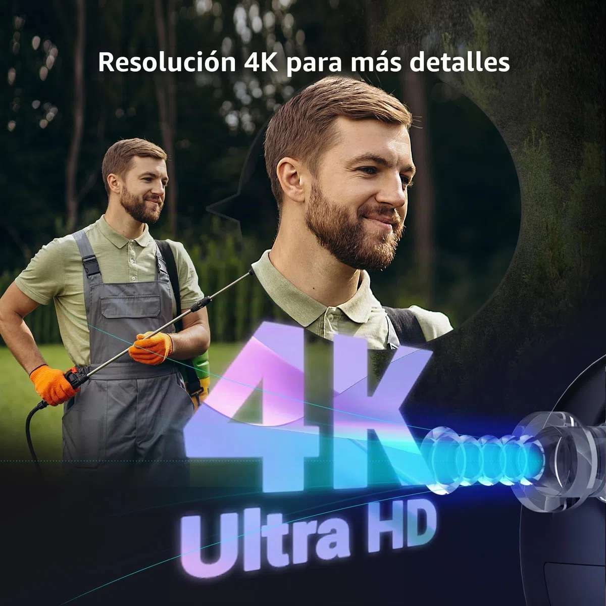 EZVIZ BC1C 4K Cámara de vigilancia WiFi Exterior inalámbrica + Panel Solar