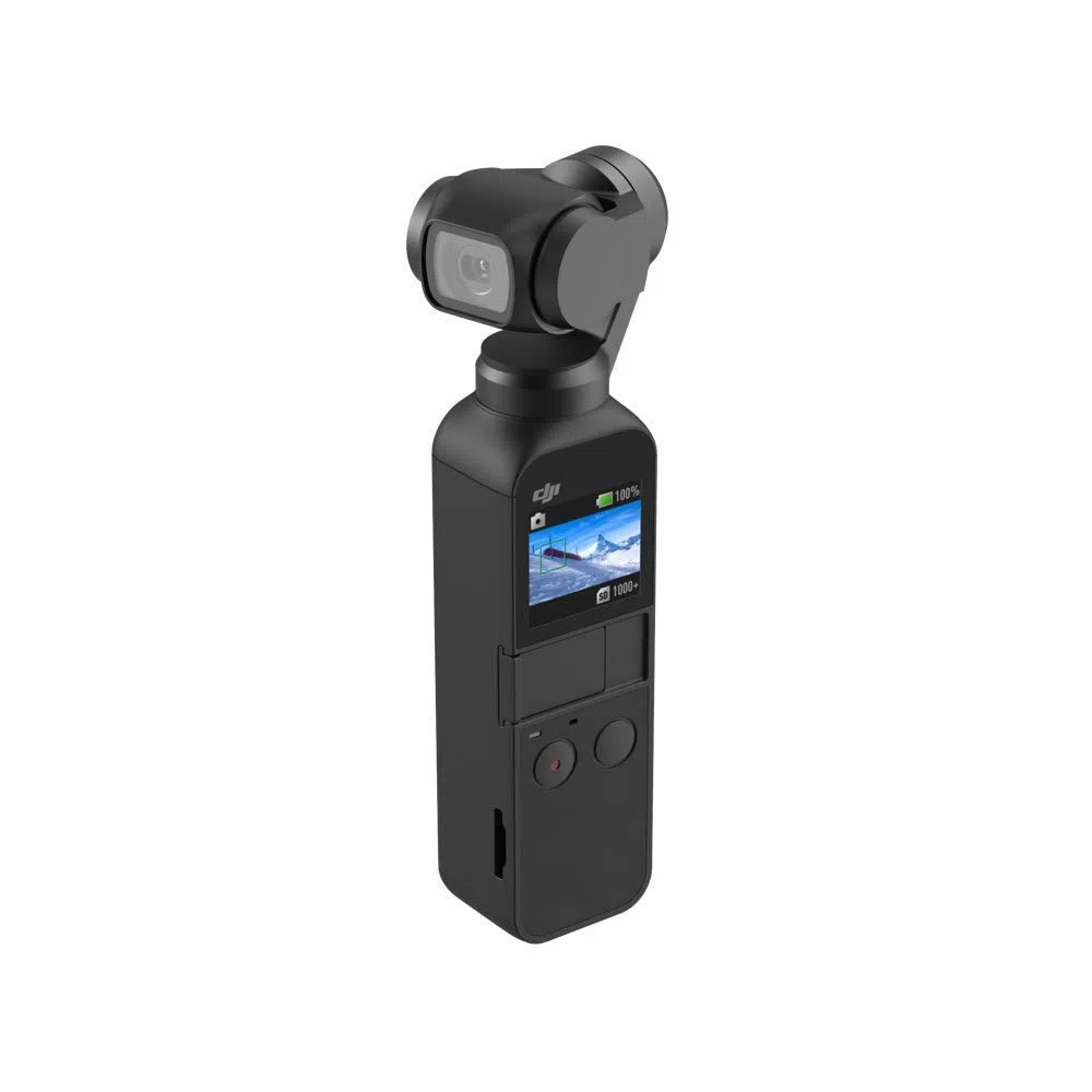 DJI Osmo Pocket - 3-Axis Gimbal Stabiliser with integrated camera, snaps 12MP photos, 1/2.3-inch sensor, shoot 4K/60fps video at 100 Mbps and 4x slow-motion video at 1080p/120fps