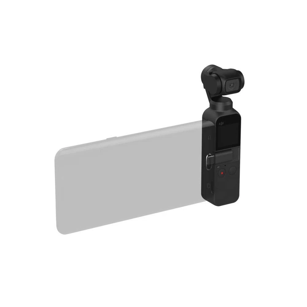 DJI Osmo Pocket - 3-Axis Gimbal Stabiliser with integrated camera, snaps 12MP photos, 1/2.3-inch sensor, shoot 4K/60fps video at 100 Mbps and 4x slow-motion video at 1080p/120fps