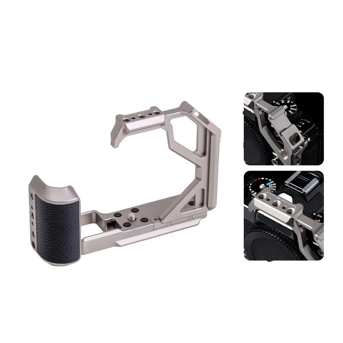 Generico Estabilizador de Jaula for cámara, Compatible con jaulas aleación Aluminio(Titanium)